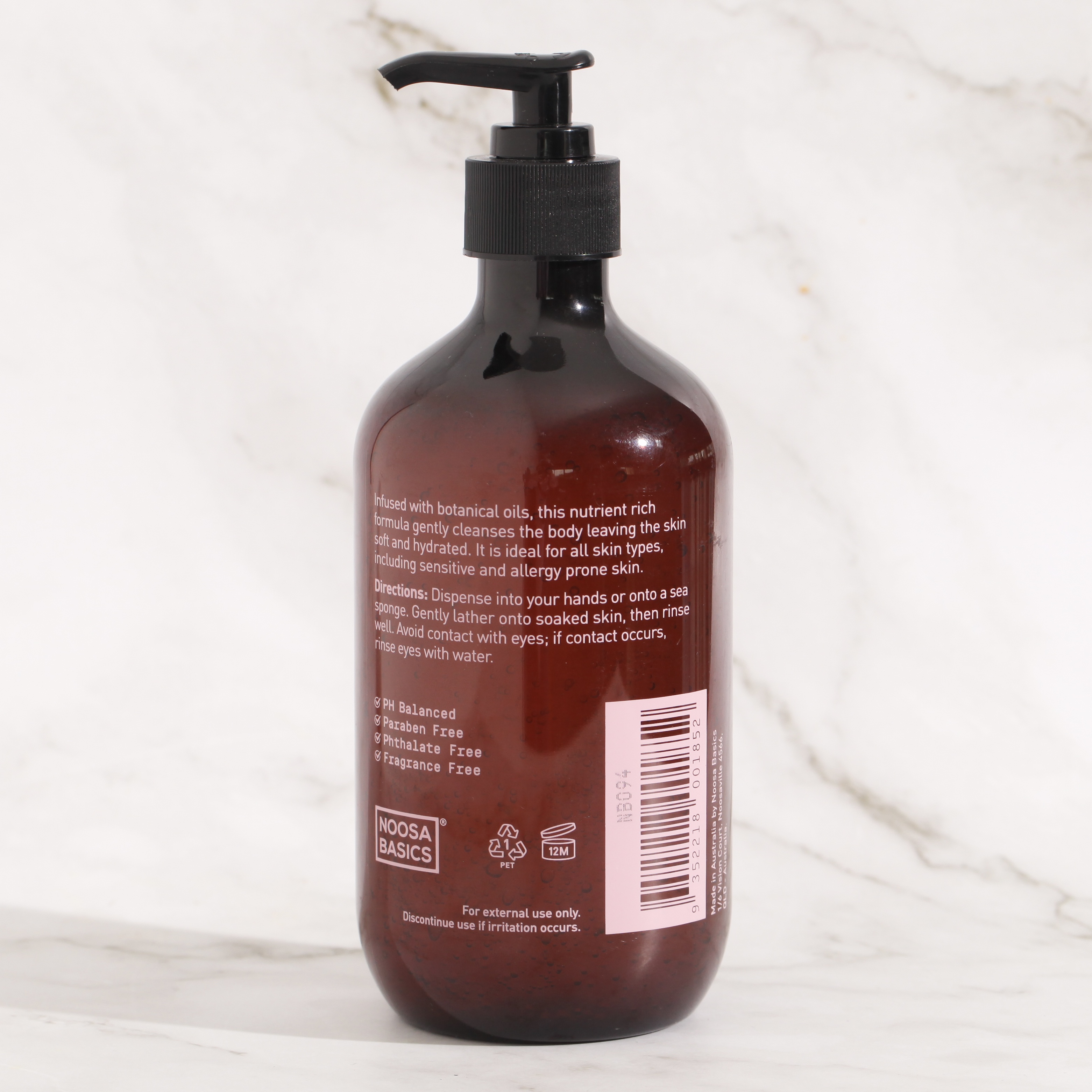 Body & hand wash, Rose Geranium & Frankincense - Noosa Basics